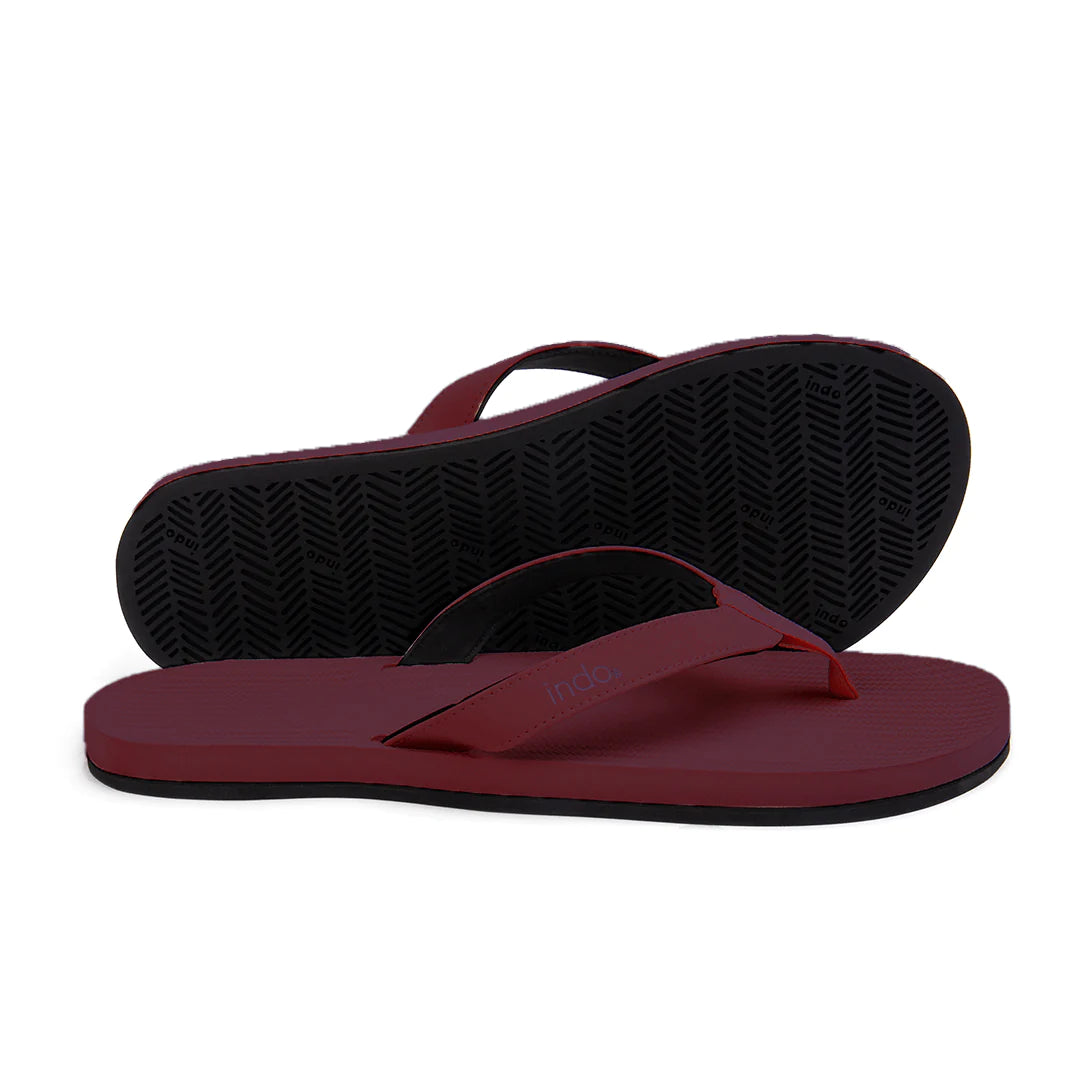 Men’s Flip Flops - Burgundy