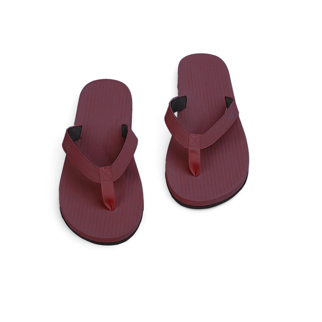 Men’s Flip Flops - Burgundy